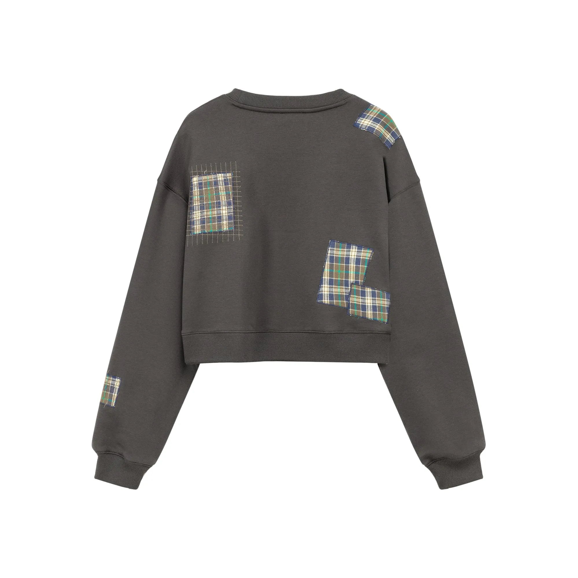 Check Patch Vintage Sweatshirt
