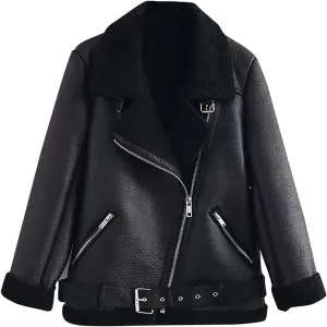 ChicCrate Women's Fleece Lined Winter Coat Sherpa Jacket Fashion Warm Clothes Casual Outerwear
