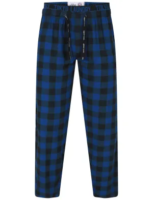 Cliffords Brush Flannel Lounge Pants in Navy Check - Tokyo Laundry