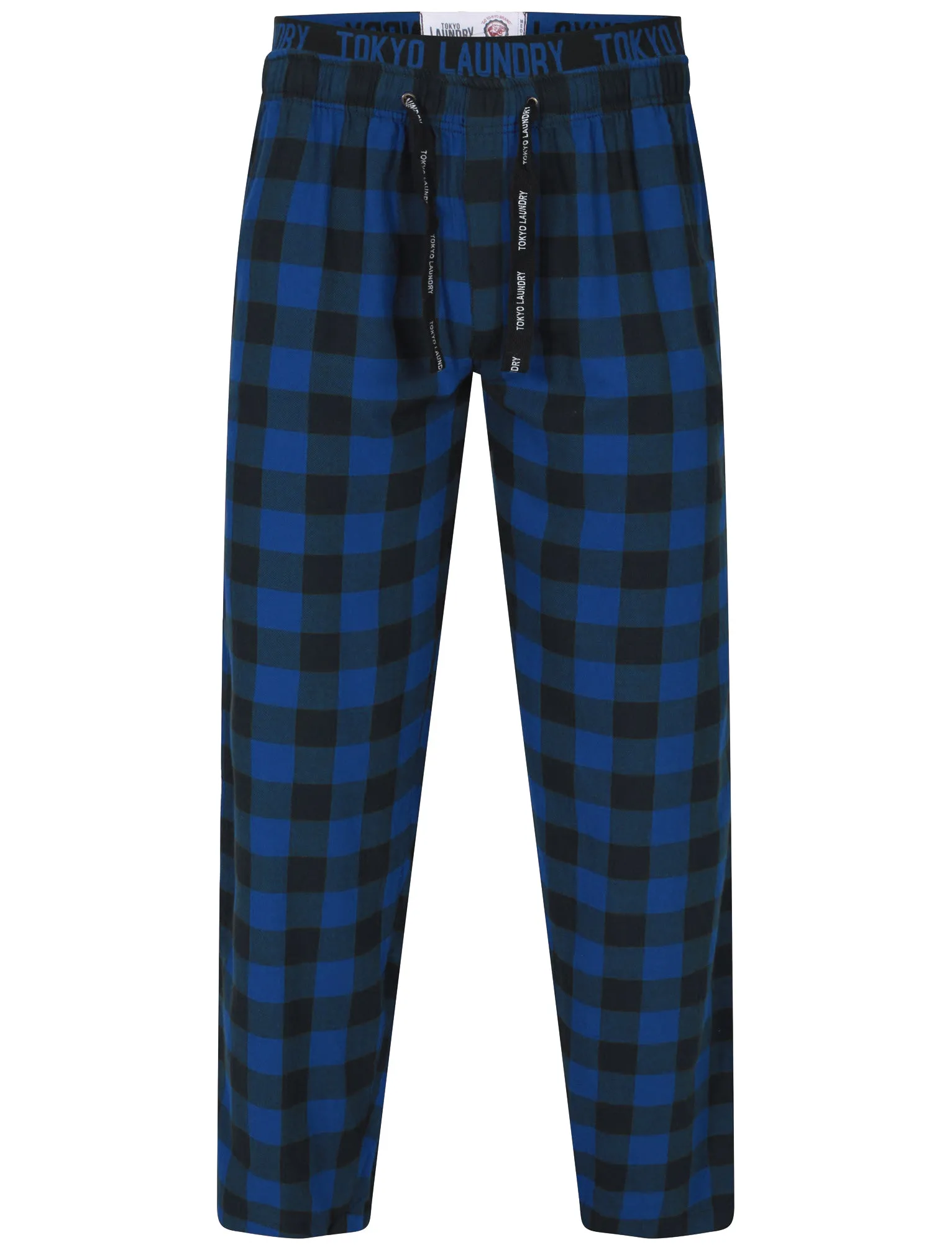 Cliffords Brush Flannel Lounge Pants in Navy Check - Tokyo Laundry