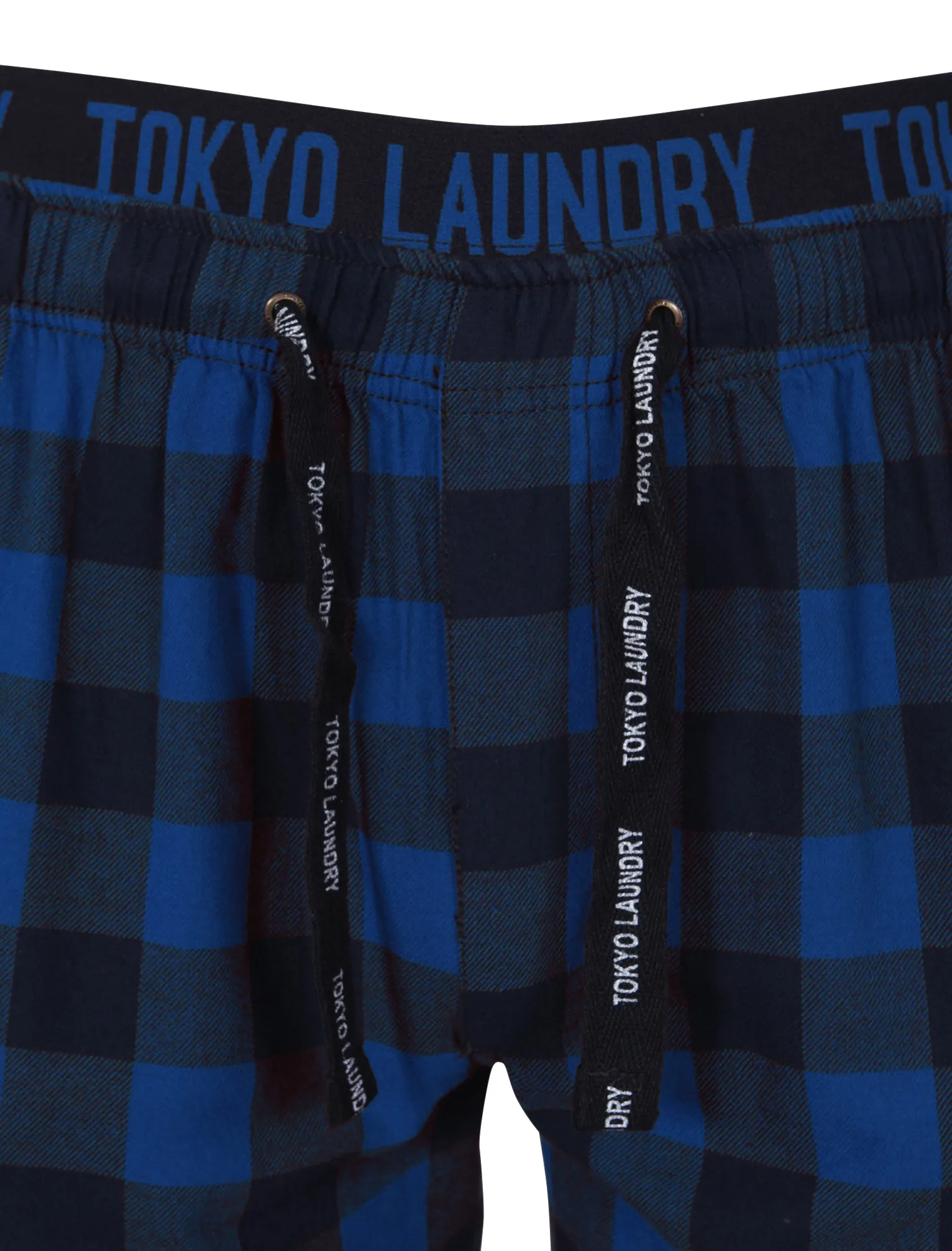 Cliffords Brush Flannel Lounge Pants in Navy Check - Tokyo Laundry