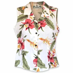 cloud hawaiian sleeveless blouse