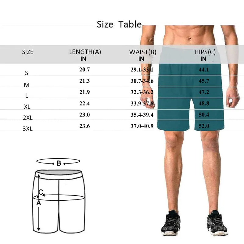 Colorful Sunset Print Customized Men's Shirts & Beach Shorts Summer Casual Wear