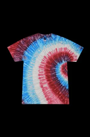 Colortone Short Sleeve Tie-Dye T-Shirt - Fire Cracker