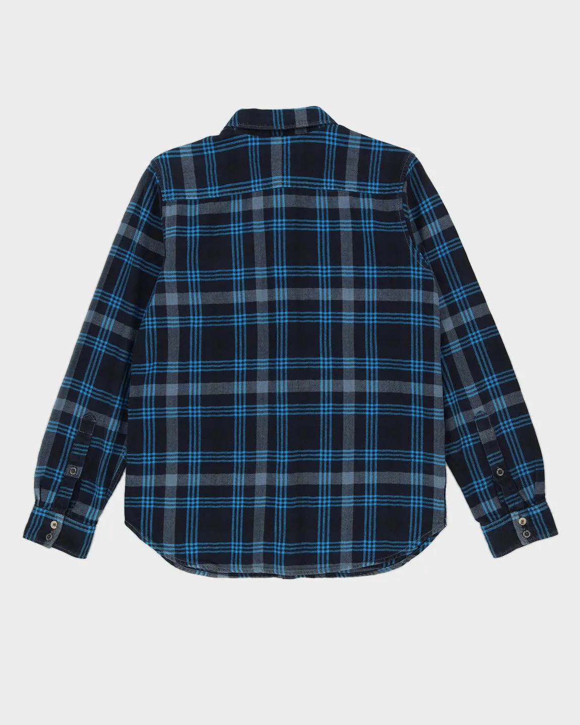 Columbia Blue Checked Flannel Shirt - M