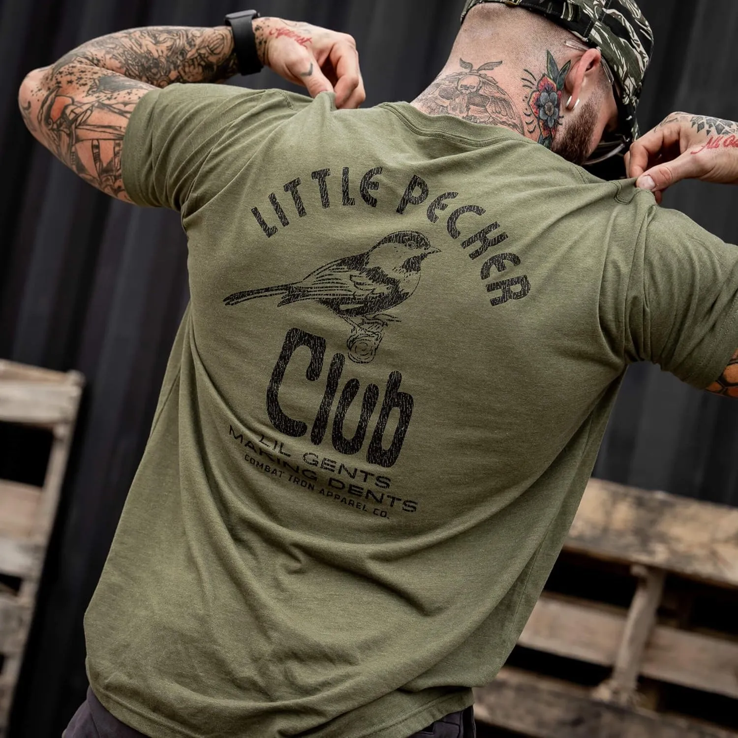 Combat Iron Men's Graphic Tees | Lil Gents Making Dents Men's Club | Mens Graphic T-Shirts