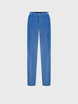 Corduroy Cotton Trousers Bright Blue