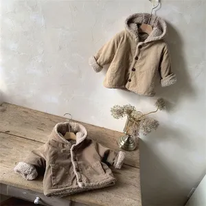 Corduroy Warm Hooded Vintage Jacket Corduroy Warm Hooded Vintage Jacket