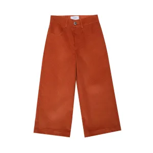 Corduroy Wide Trousers Henri, Orange