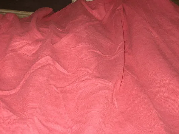 COTTON CORDUROY Fabric Pink color