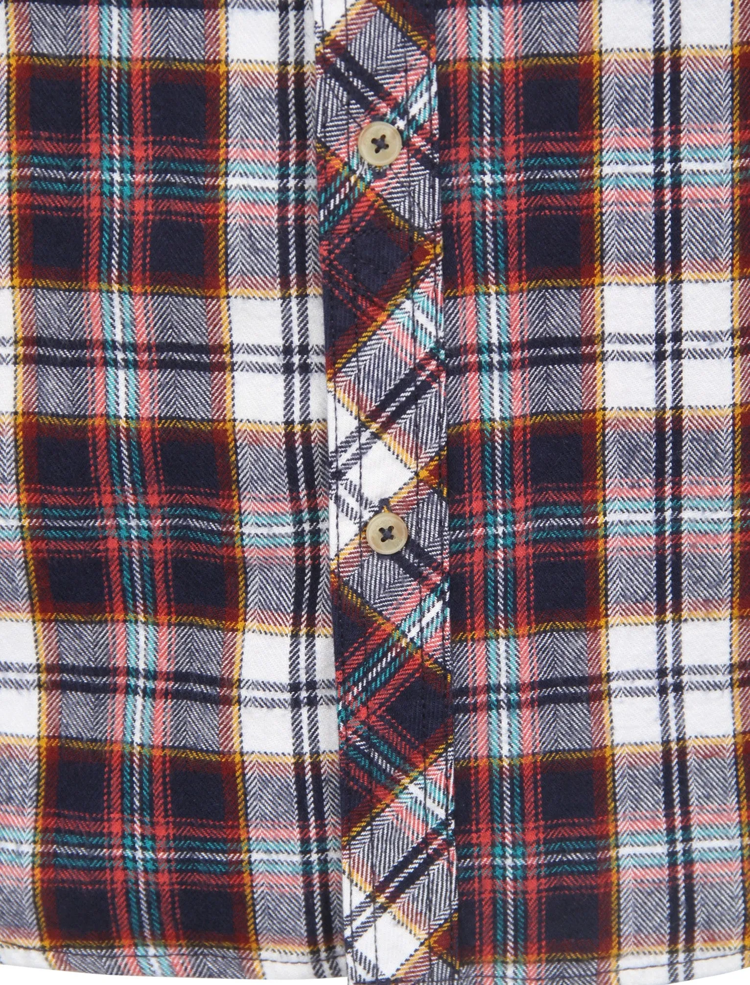 Cotton Flannel Checked Shirt in Cardinal Red - Tokyo Laundry