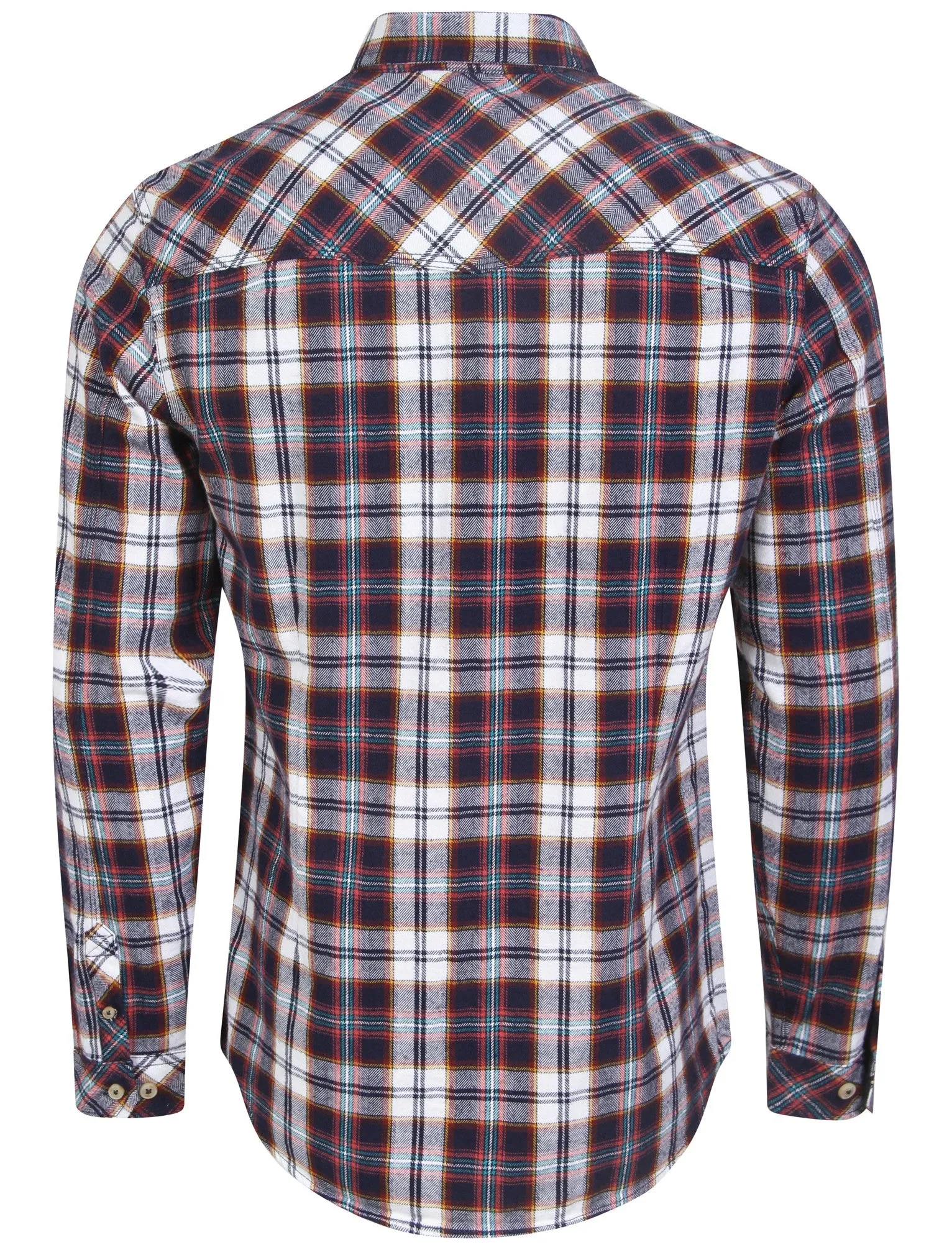 Cotton Flannel Checked Shirt in Cardinal Red - Tokyo Laundry