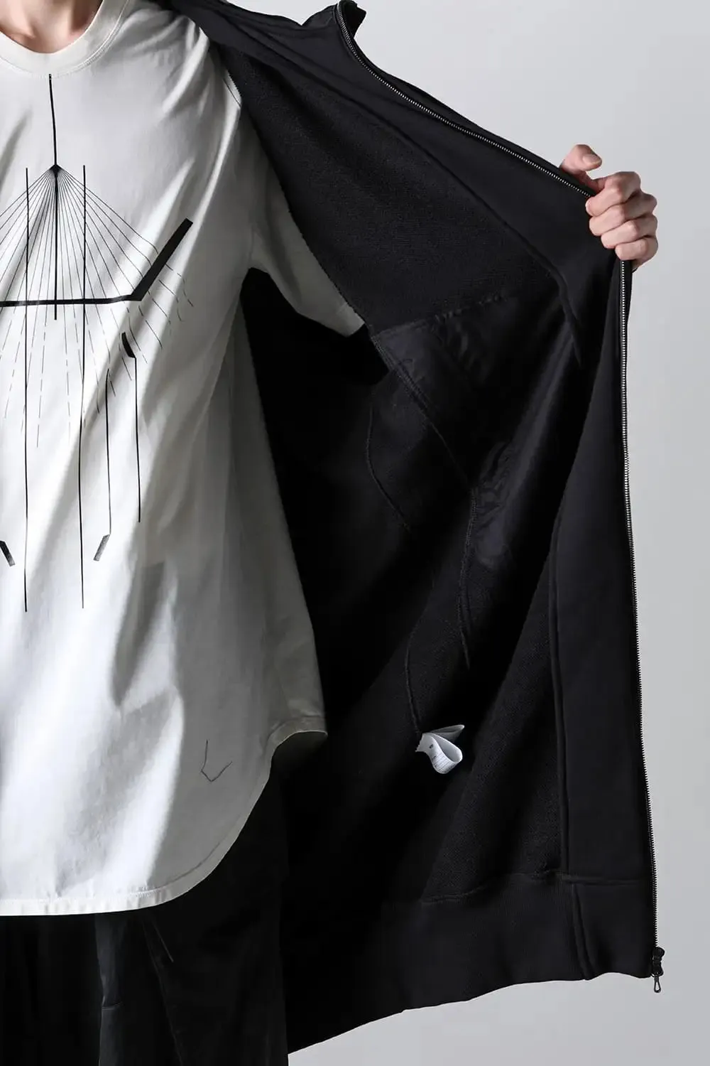 Cotton Sweat Long Hoodie