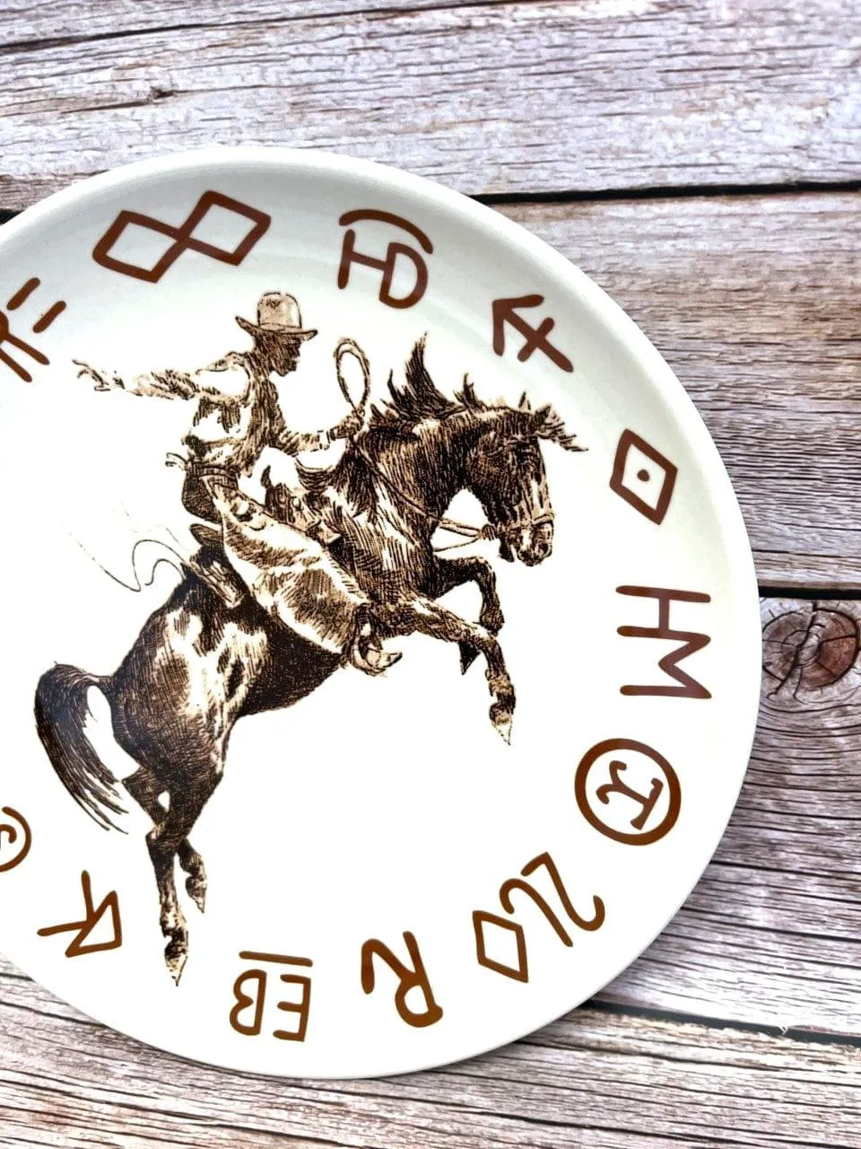 Cowboy Bronc & Brands Dinnerware
