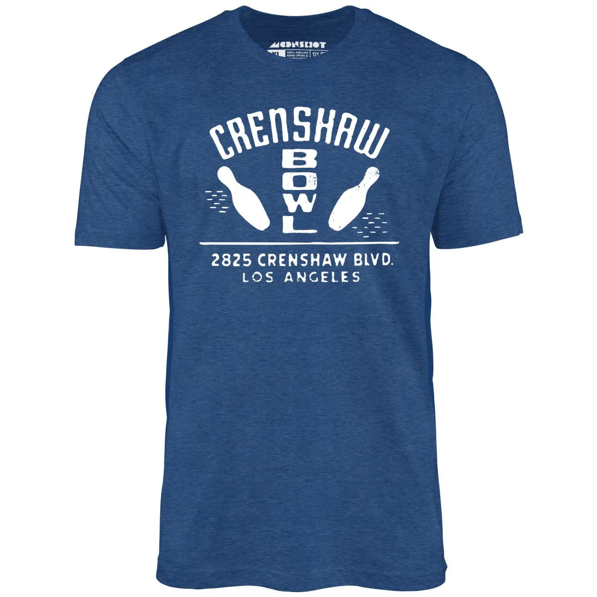 Crenshaw Bowl - Los Angeles, CA - Vintage Bowling Alley - Unisex T-Shirt