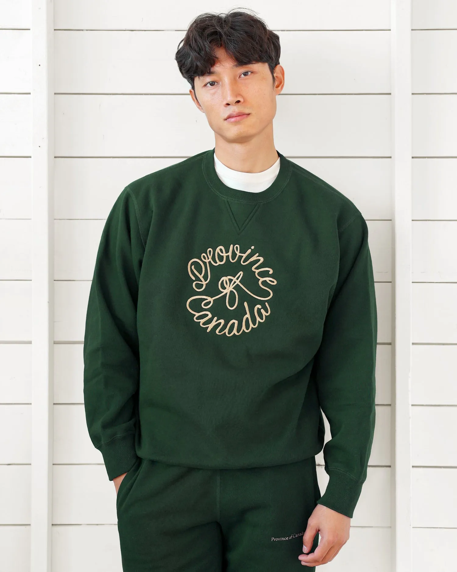 Crest Fleece Sweatshirt Forest - Unisex
