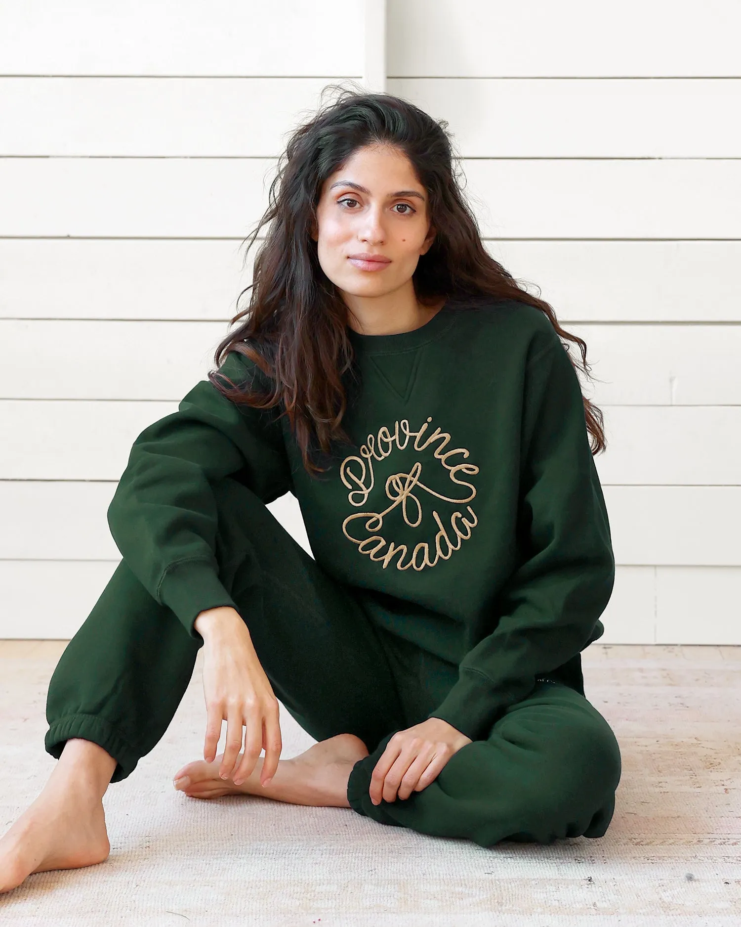 Crest Fleece Sweatshirt Forest - Unisex