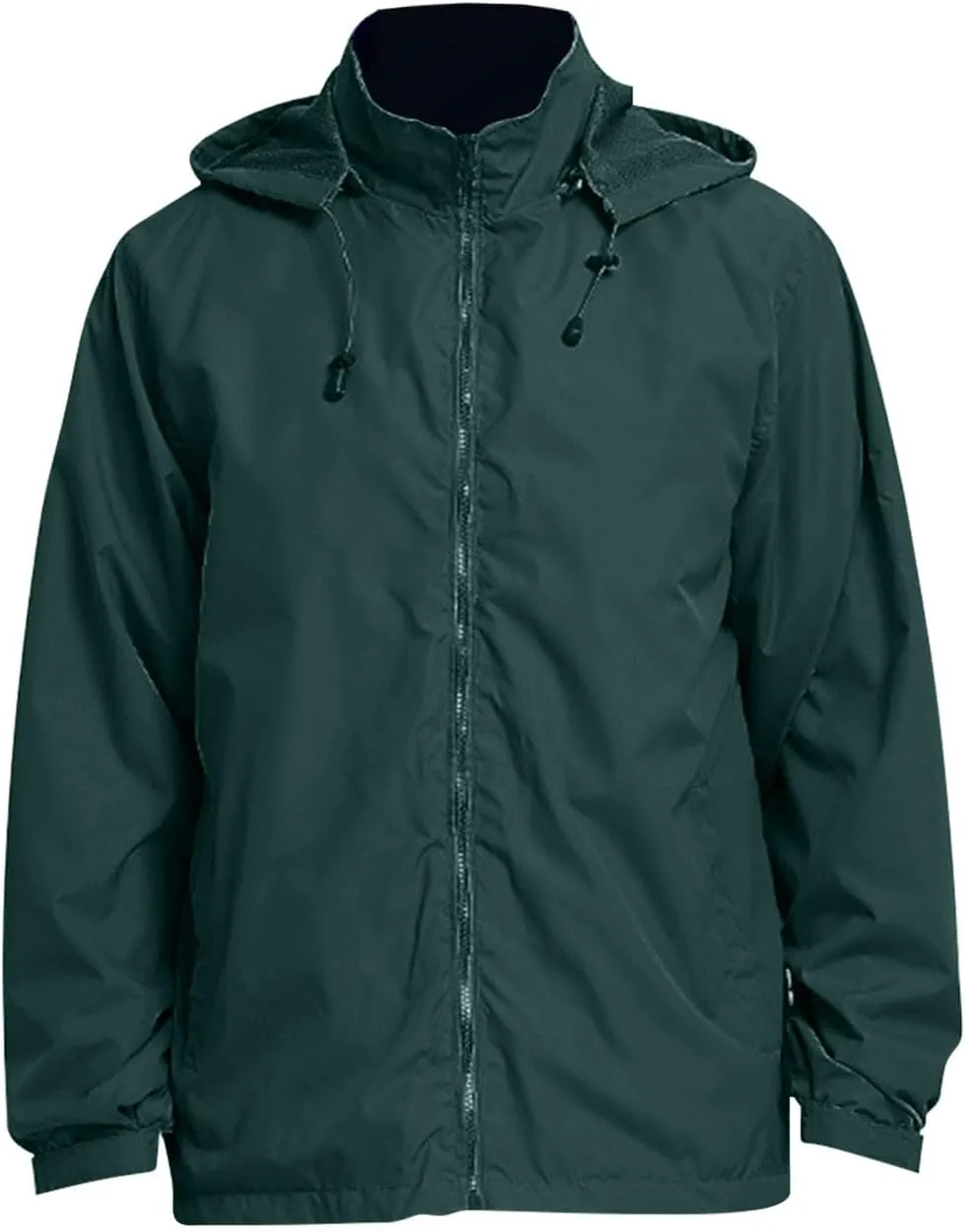 CRNTCEM Mens Waterproof Windbreaker Rain Jacket Lightweight Full Zip Water-Resistant Outdoor Running Hiking Hoodie Jackets