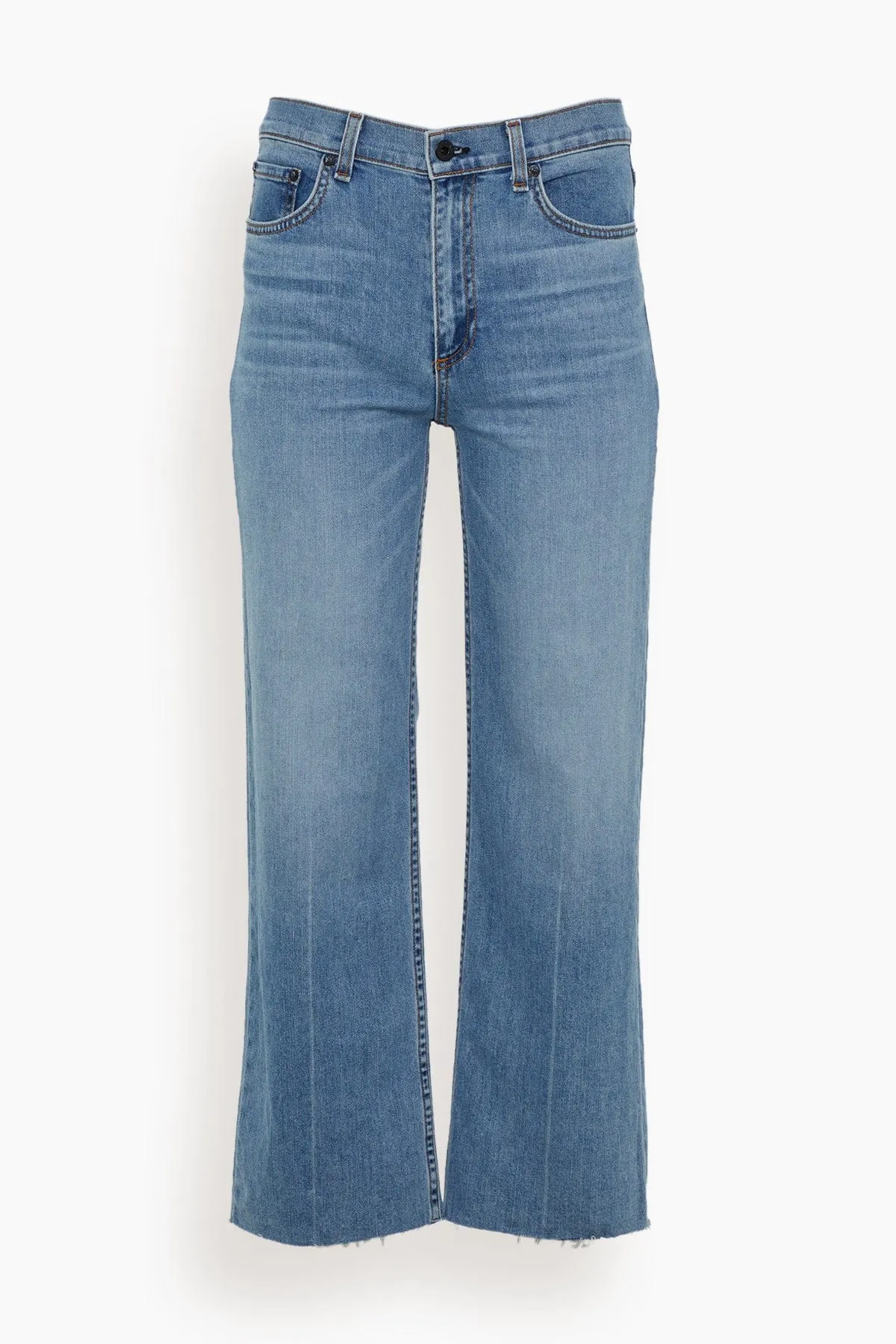Crop Wide Leg Jean in Keel Over