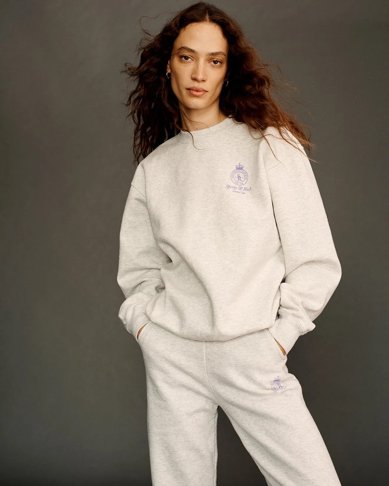 Crown Crewneck - Heather Gray