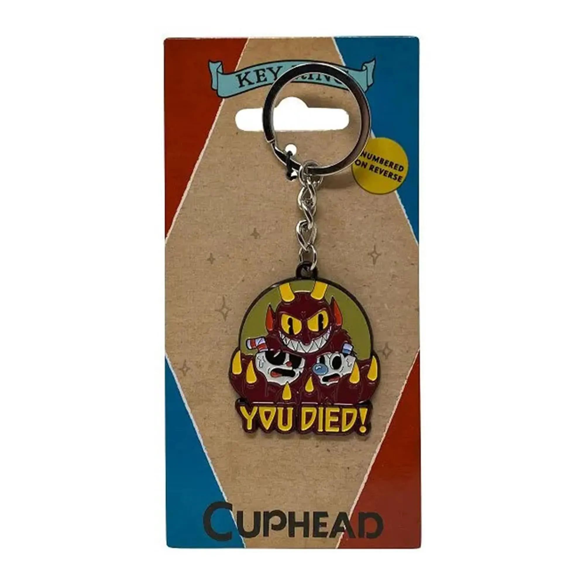 Cuphead Limited Edition "You Died" Key Ring