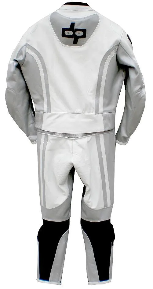 Custom Motorcycle Leather Racing Suit with Personal Name Number Hump Option