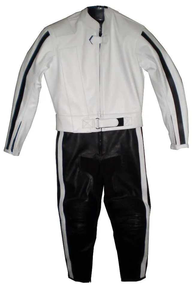Custom Motorcycle Leather Racing Suit with Personal Name Number Hump Option