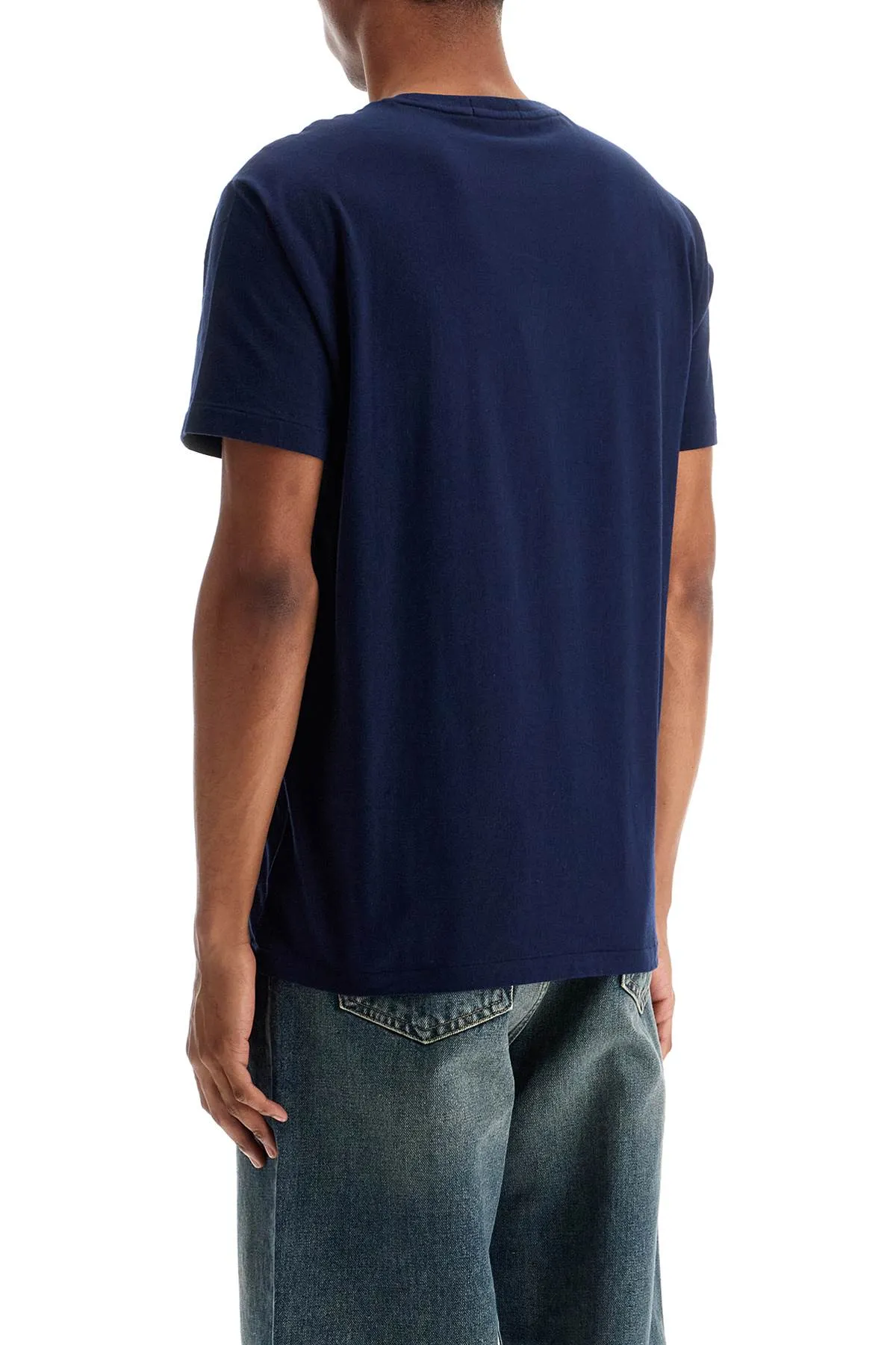 custom slim-fit logo t-shirt 710961130001 CRUISE NAVY
