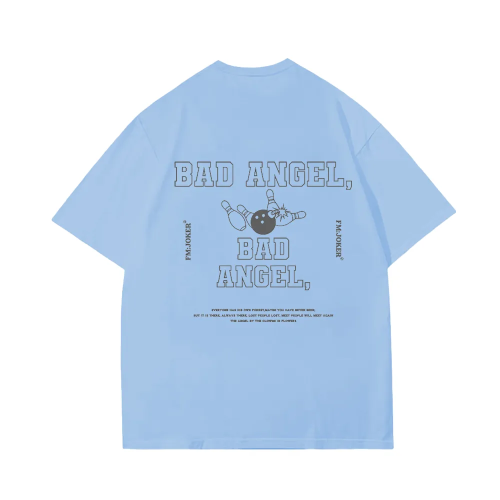 Cute Bad Angel Bowling T-Shirt
