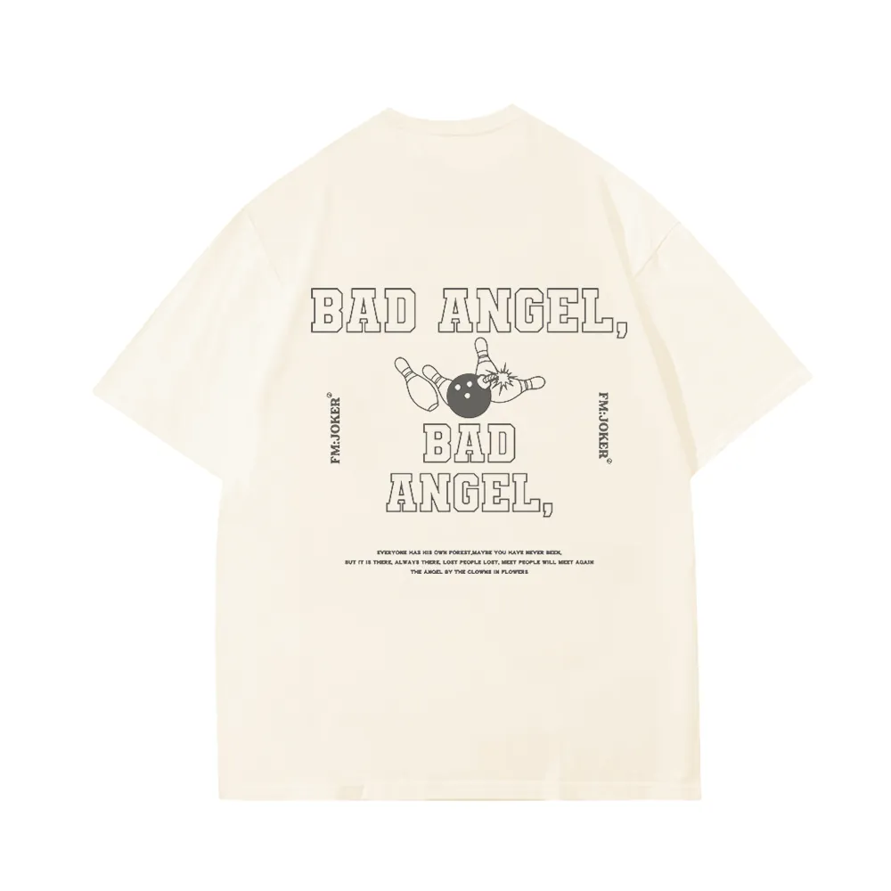 Cute Bad Angel Bowling T-Shirt