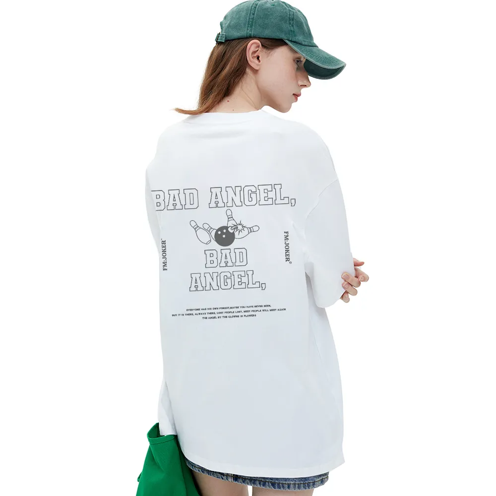 Cute Bad Angel Bowling T-Shirt