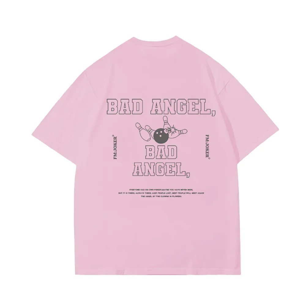 Cute Bad Angel Bowling T-Shirt