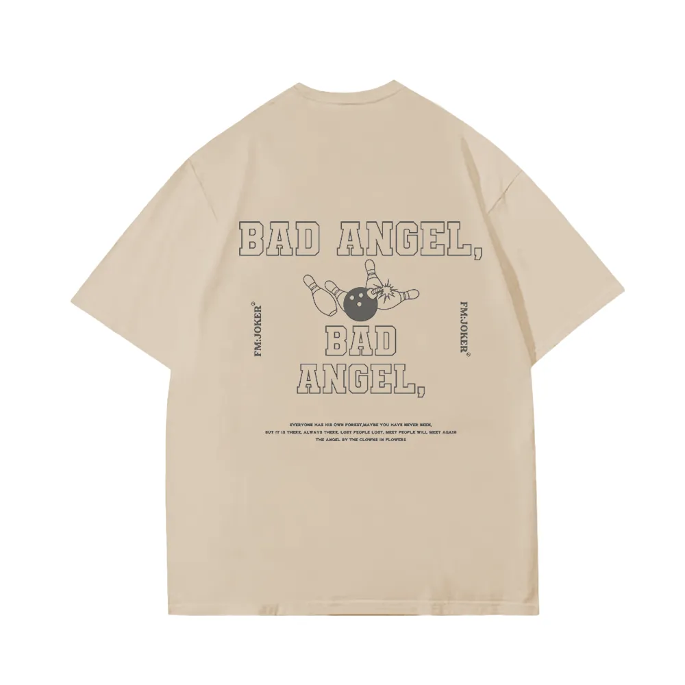 Cute Bad Angel Bowling T-Shirt