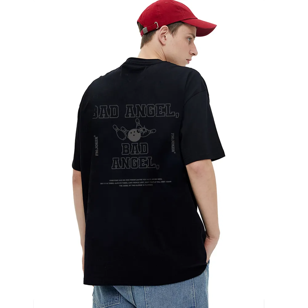 Cute Bad Angel Bowling T-Shirt