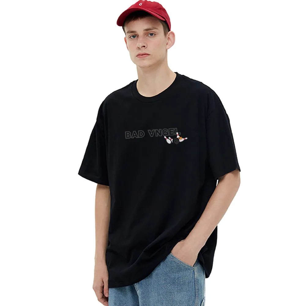Cute Bad Angel Bowling T-Shirt