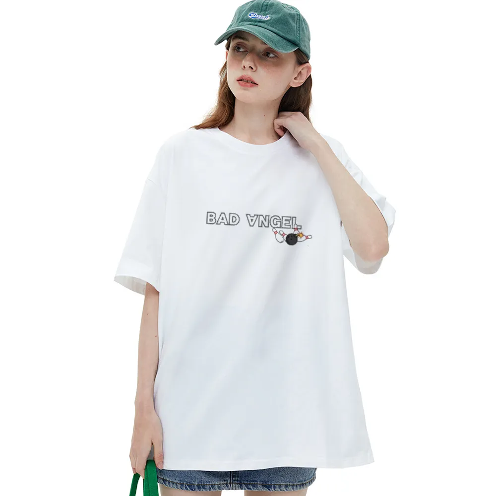 Cute Bad Angel Bowling T-Shirt