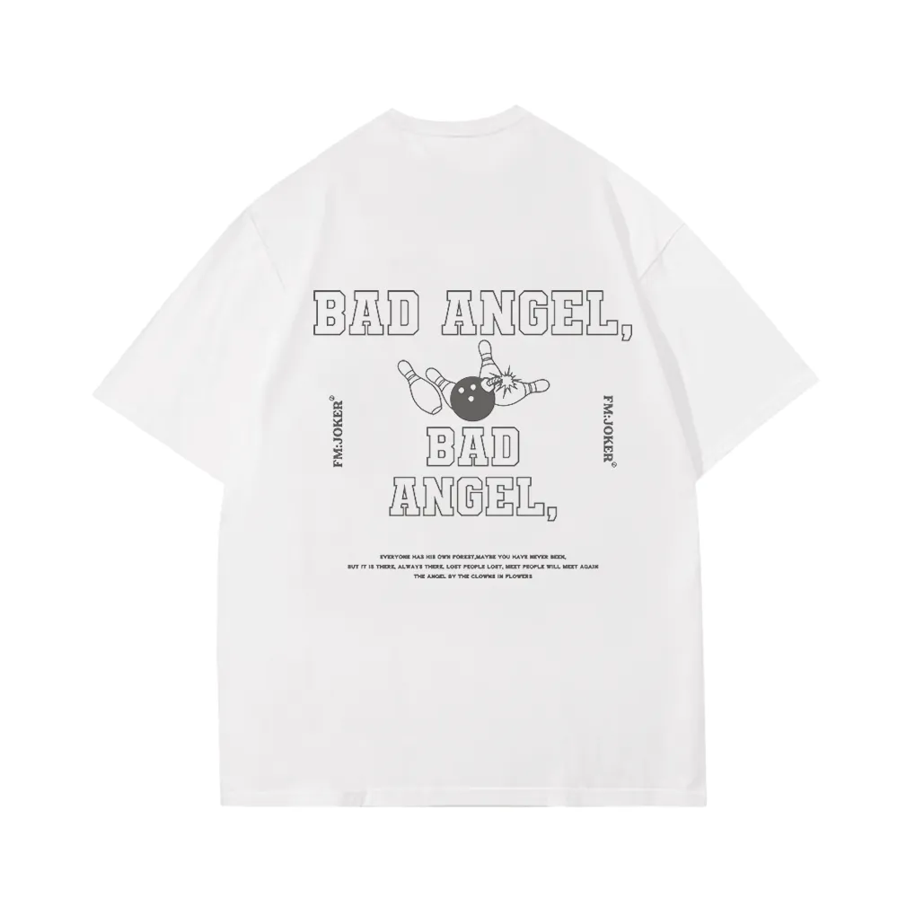 Cute Bad Angel Bowling T-Shirt