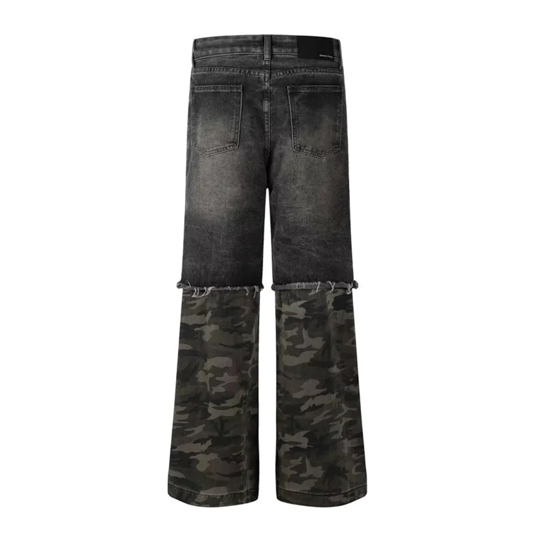 Dark Camouflage Cargo Jeans