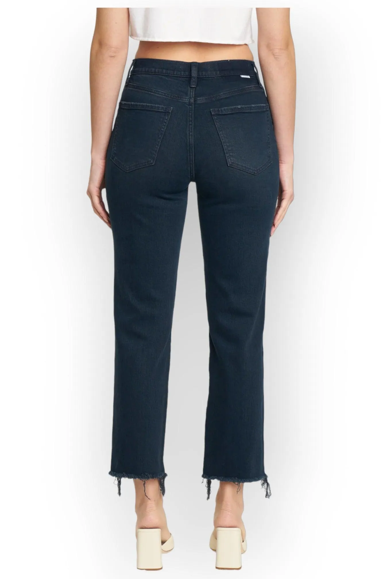 Daze Last Call Straight Up High Rise Straight Jeans