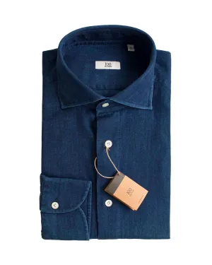 Deep Structured Indigo Shirt