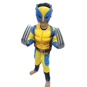 Deluxe Kid Muscle-Chest Superhero Wolverine Costumes