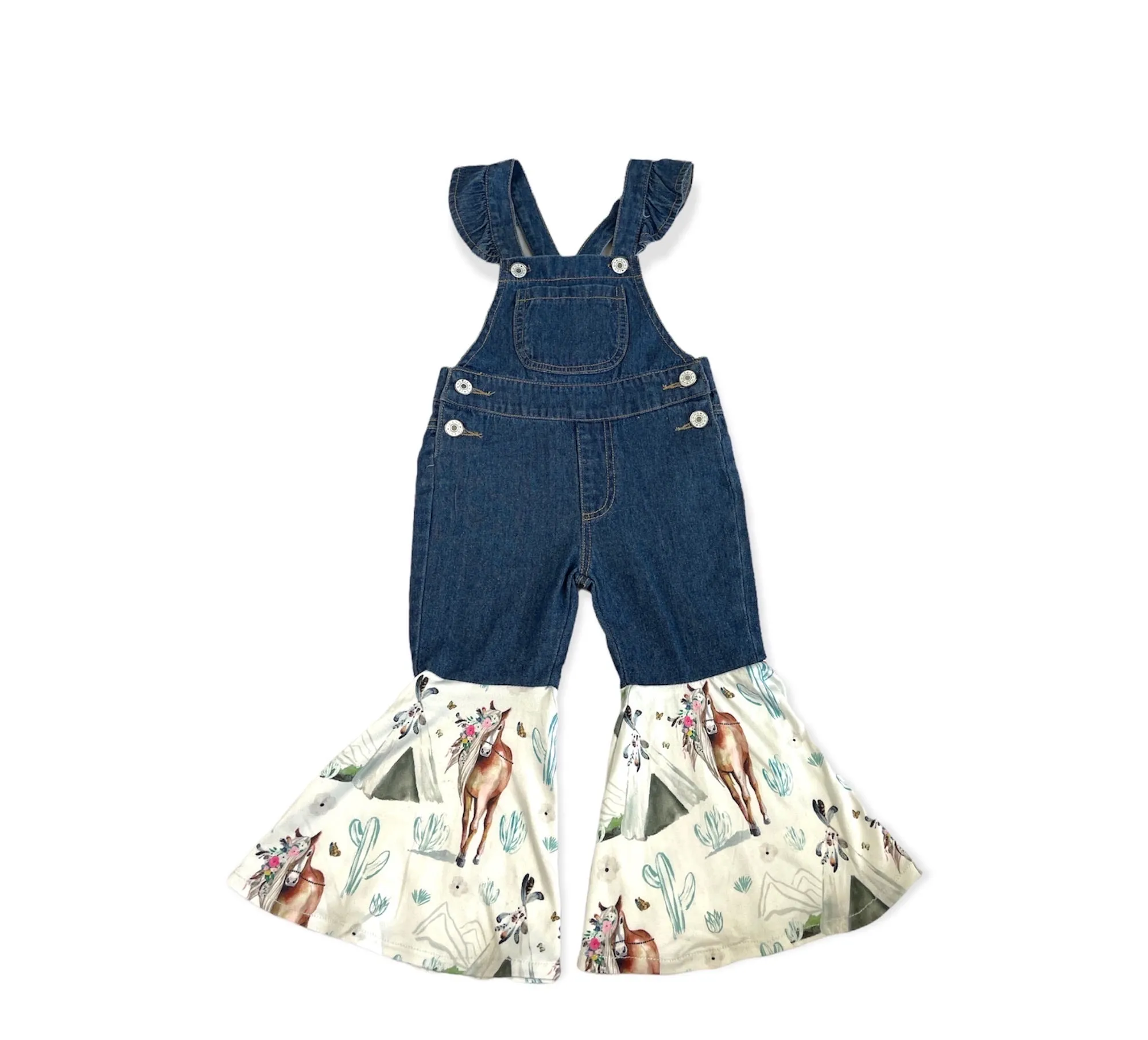 Denim and TeePee Overalls Baby (0-18)