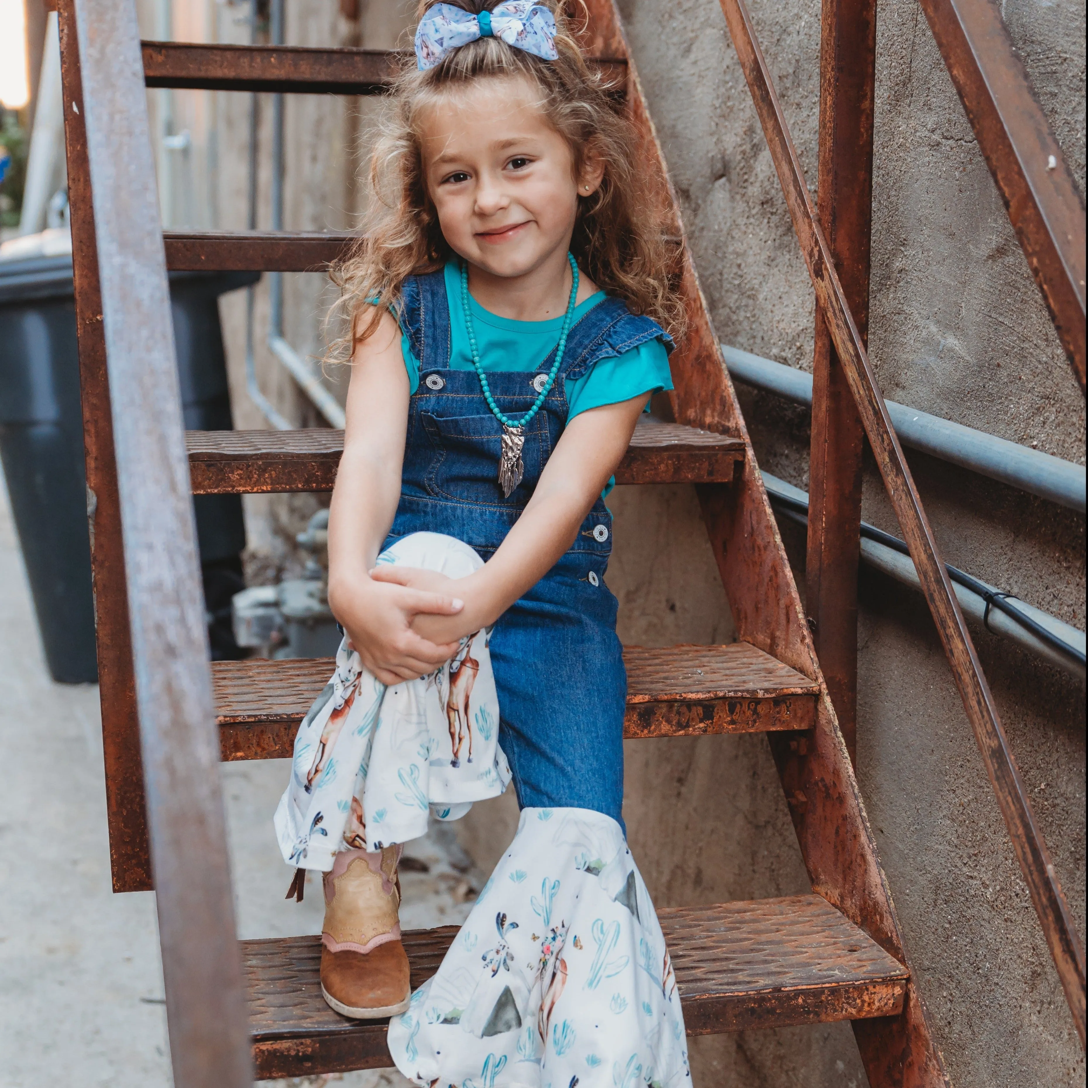 Denim and TeePee Overalls Baby (0-18)