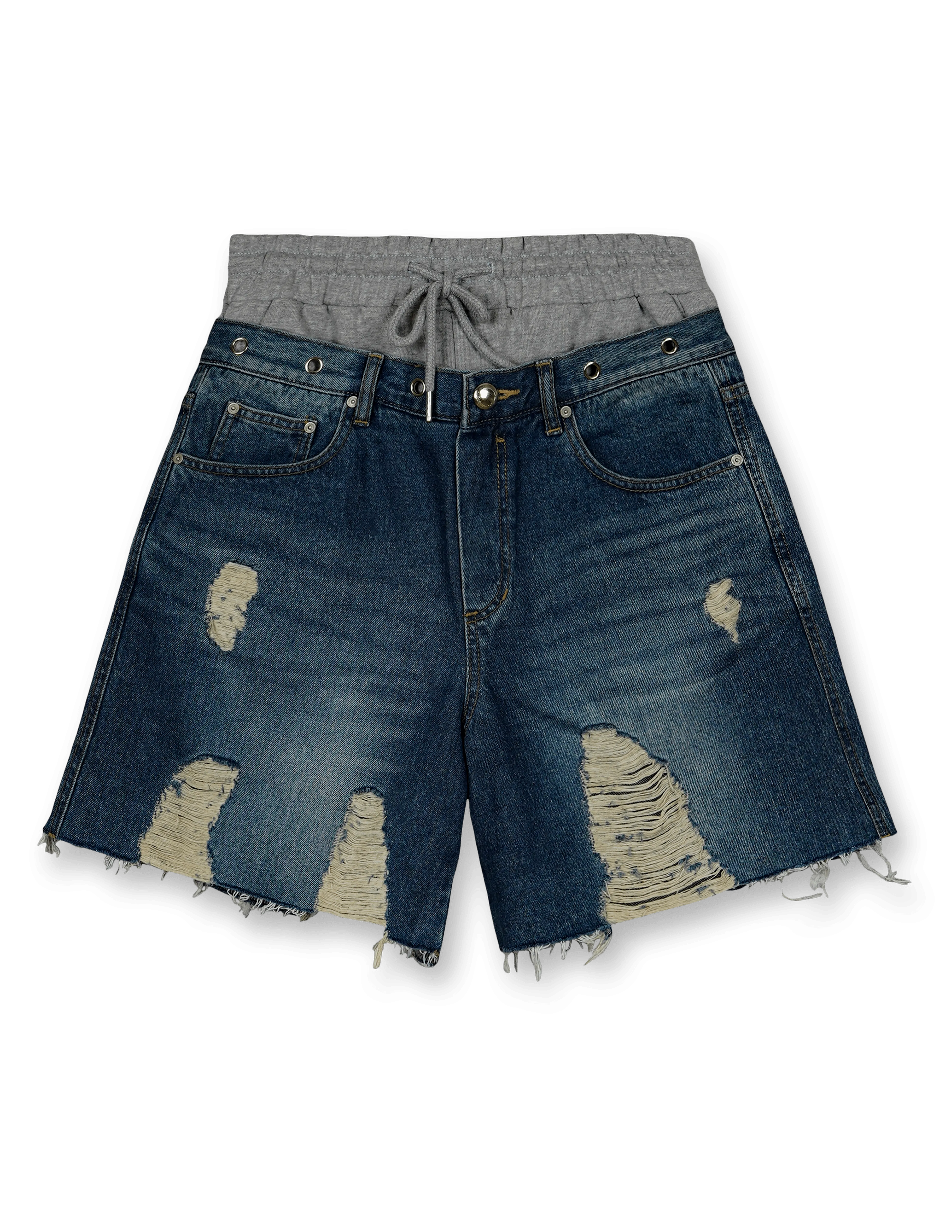 Denny Sweat Waist Damages Shorts