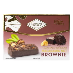 Diamond Bakery Hawaiian Macadamia Brownie Shortbread Cookies- 4 oz.