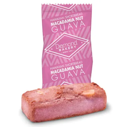 Diamond Bakery Hawaiian "Macadamia Guava" Shortbread Cookies- 4 oz.
