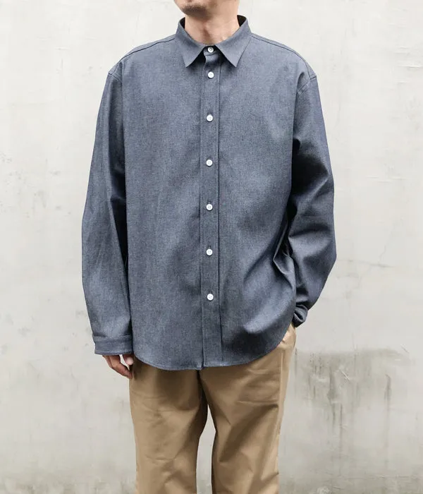 DIGAWEL/DENIM SHIRTS (NAVY)