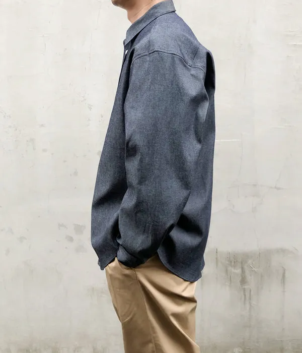 DIGAWEL/DENIM SHIRTS (NAVY)
