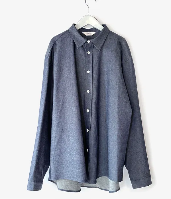 DIGAWEL/DENIM SHIRTS (NAVY)