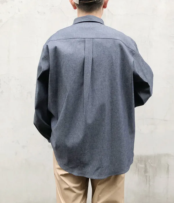 DIGAWEL/DENIM SHIRTS (NAVY)